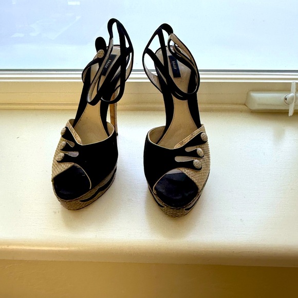 Bally snakeskin and suede sandals - Picture 1 of 10